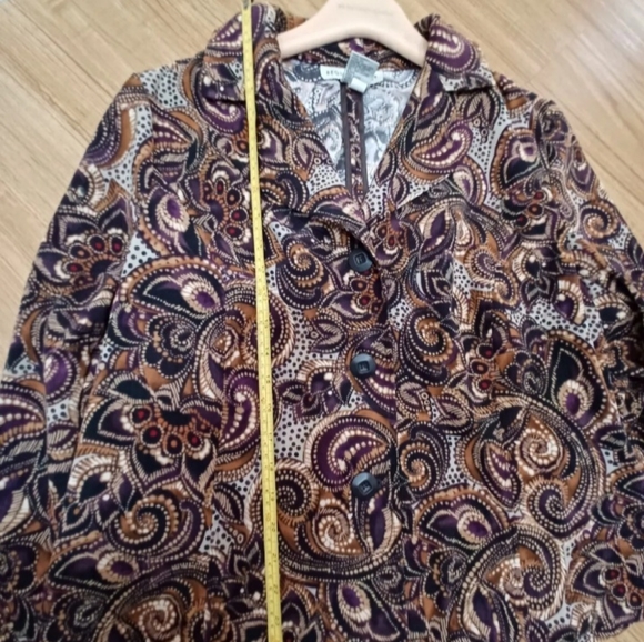 VINTAGE women jacket requirements XL bronw - Picture 3 of 5